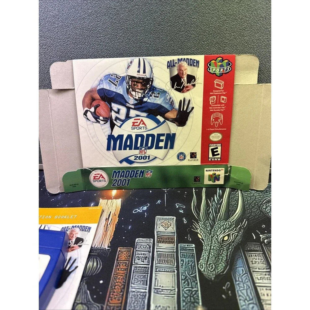 Madden 2001 Nintendo 64 Missing Box Insert